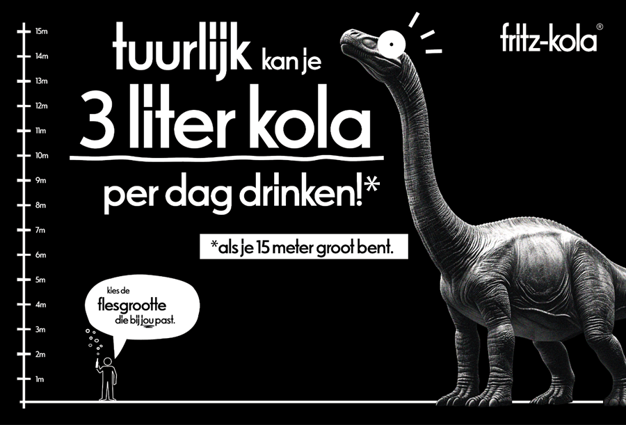 kleinere flesjes voor minder frisdrankverbruik